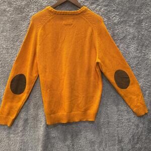 American Eagle Outfitters Mens Large Crew Neck Sweater Orange Preppy Academic